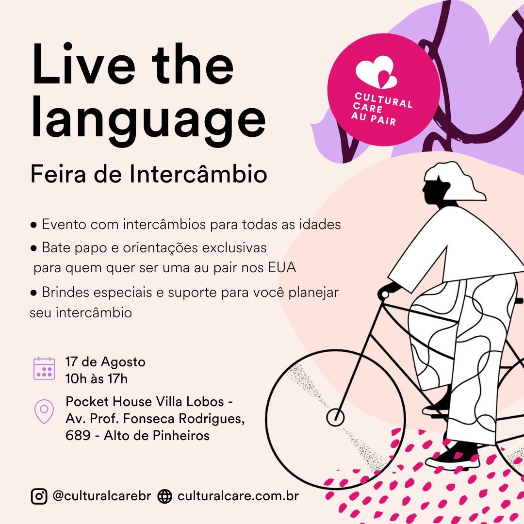 Live the Language Feira de intercâmbio Cultural Care Au Pair & EF