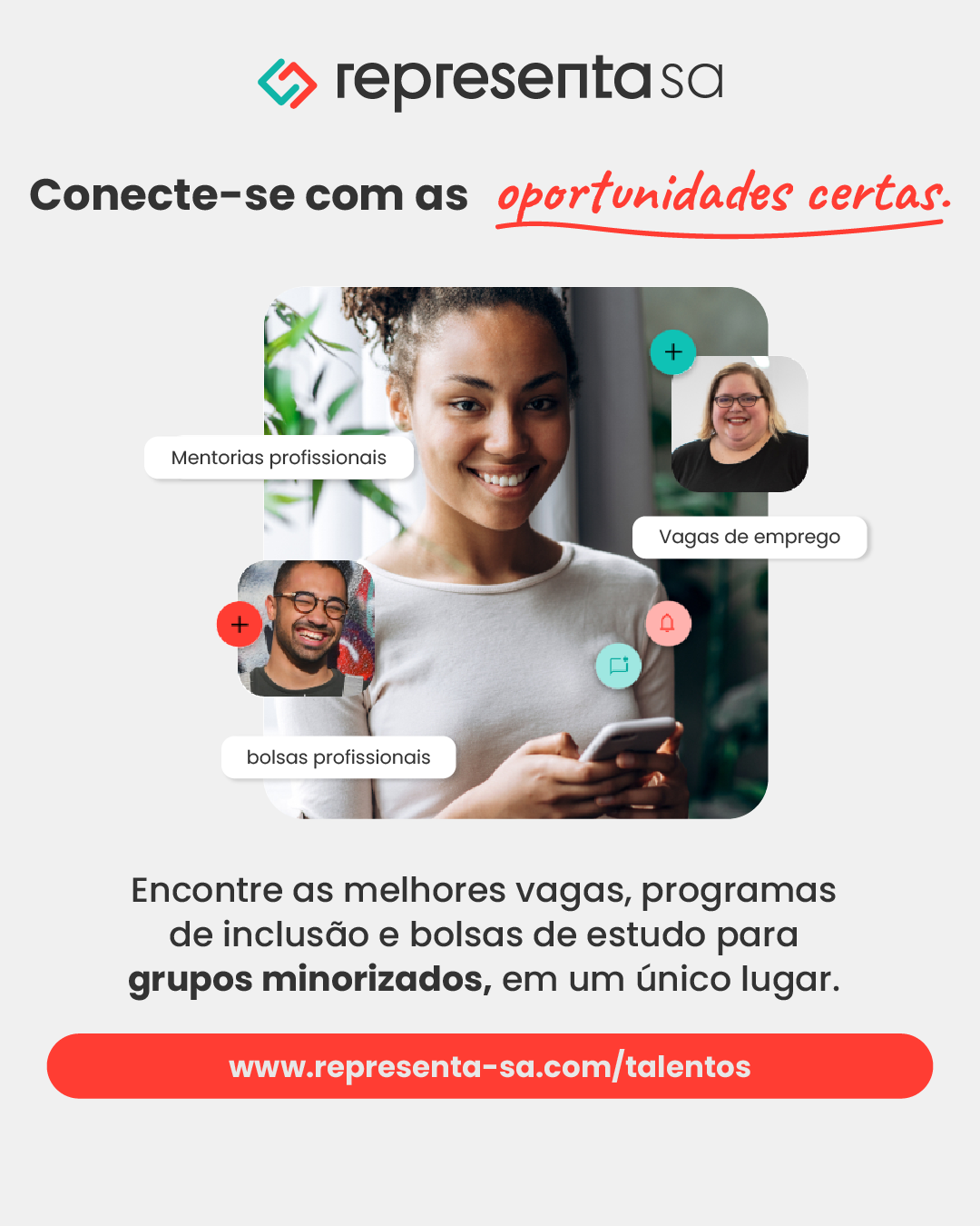 Mais uma parceria no ar: Conheça a Representa SA: plataforma que lhe conecta com as melhores oportunidades de carreira